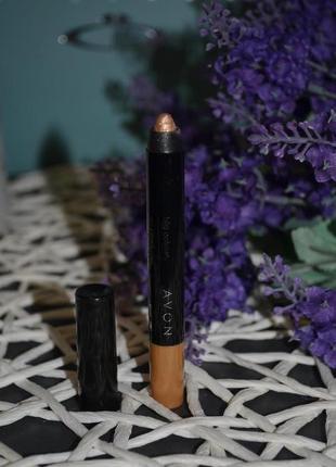 Тени-карандаш для век "неповторимый цвет" avon big colour eye pencil gold rush3 фото