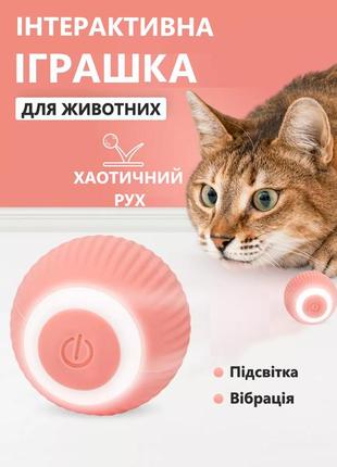 Смарт іграшка petgravity інтерактивний  м'ячик для котів тасобак.