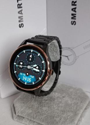 Умные смарт часы watch gt 3 pro black с керамическим ремешком4 фото