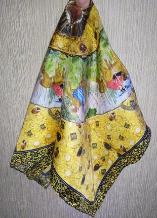 Stiff роскошная шелковая винтажный платок hermes1 фото