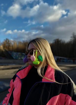 Валентинка: связанный сердце-брелок