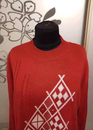 Акриловый свитер джемпер пуловер большого размера5 фото