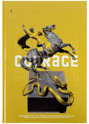 Книга записная axent courage а4, 96 листов, клетка, желтая (8422-552-a)