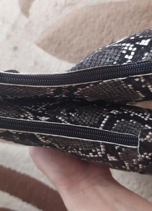 Черевики демісезонні на шнурівці зміїний принт2 фото