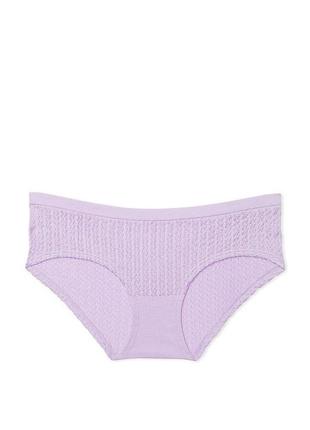 Женские трусики victoria's secret seamless hipster panty рубчик xs лиловые3 фото