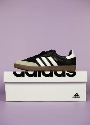 Adidas samba black white7 фото