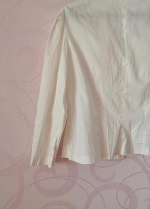 Белая рубашка в мелкий горошек, винтаж6 фото