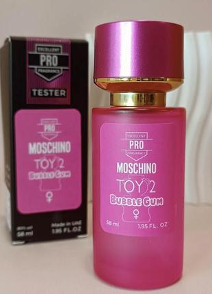 Парфюмированная вода moschino toy 2 bubble gum 58мл ( москино той 2 бабл гам )