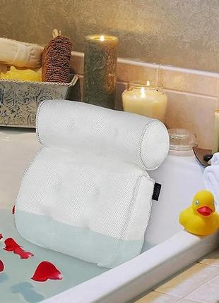 Подушка, підголівник для ванни на присосках, також для лежачих хворих.1 фото