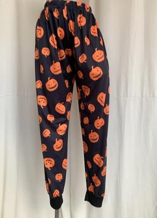 Пижамные штаны с тыквами хеллоуин1 фото