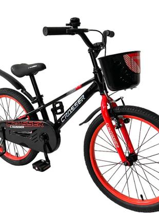 Детский велосипед crosser  magneеsium mtb "m-2 - 20" красный