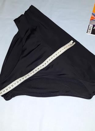 Низ от купальника женские плавки размер 46-48 / 14 черный бикини с отворотом на утяжке2 фото
