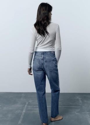 Джинси  zara z1975 straight high waist3 фото