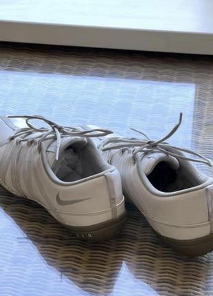 Кожаные кроссовки nike air оригинальные белые6 фото