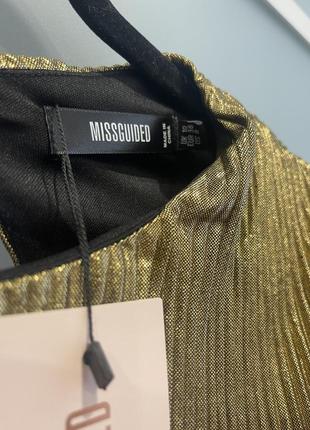 Платье missguided /золото/2 фото