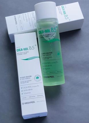 Відновлюючий тонік проти запалень medi-peel phyto cica-nol b5 aha bha vitamin calming toner