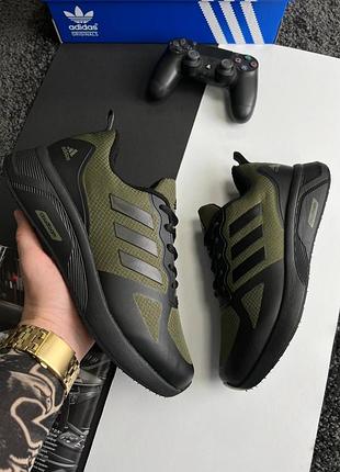 Мужские кроссовки Support adidas cloudfoam termo army green