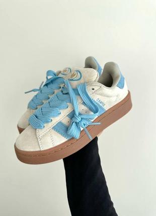 Кроссовки adidas campus '00s putty grey/ preloved blue/gold metallic