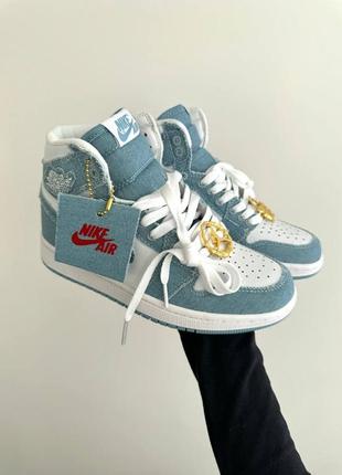 Nike air jordan 1 retro high og "denim"  white blue