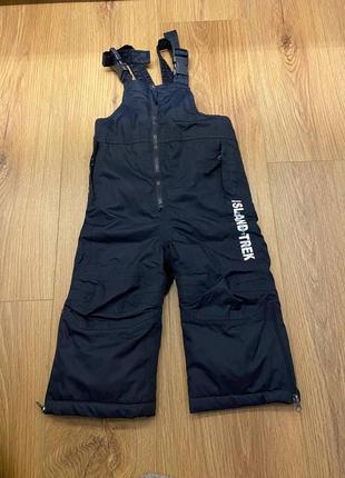 Полукомбинезон брюки теплые р.74-80