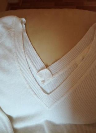 Пуловер женский v-образный ворот кашемир шерсть ангора от vicolo italy4 фото