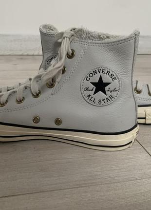 Шкіряні утеплені converse