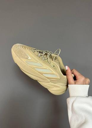 Мужские и женские кроссовки  adidas ozelia golden beige7 фото