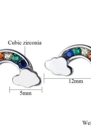 Детские серебряные серьги 925, различные модели