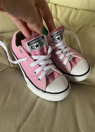 Кеди converse рожеві