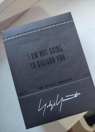 Yohji yamamoto i'm not going to desturb you homme редкость парфюм духи