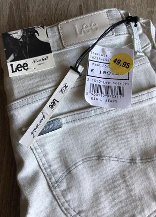 Lee джинсы оригинал scarlett skinny джинси скинни 26/33 скини w26 l33 узкие светлые4 фото