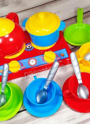 Детский игрушечный набор посуды "кухня" 12 фото