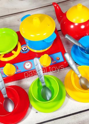 Детский игрушечный набор посуды "кухня" 11 фото