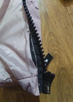 Нежно-розовая красивая теплая куртка на р. 42-44, замеры на фото8 фото