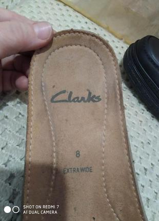 Кожаные туфли clarks extra wide9 фото