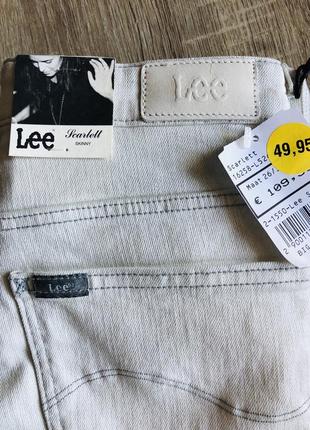 Lee джинсы оригинал scarlett skinny джинси скинни 26/33 скини w26 l33 узкие светлые9 фото