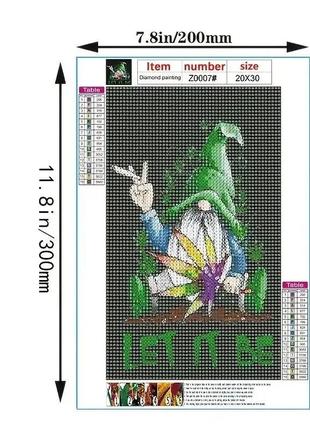 Алмазна мозаїка гном растаман