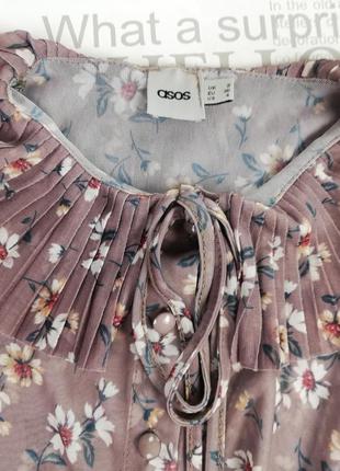 Шикарная фирменная нежная блуза asos с необычным воротником3 фото