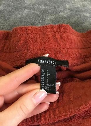 Forever 21 бордовые шорты на высокой посадке2 фото