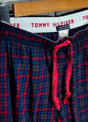 Женские хлопковые брендовын пижамные штаны tommy hilfiger размер l2 фото