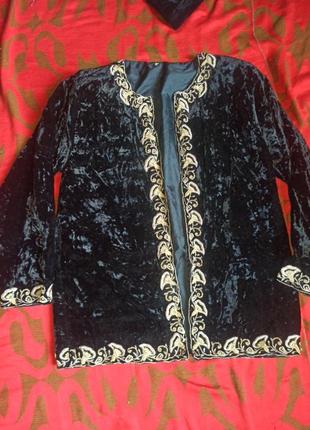 Пиджак плащ бархат винтаж
