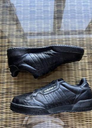 Кожаные кроссовки adidas оригинал черные3 фото
