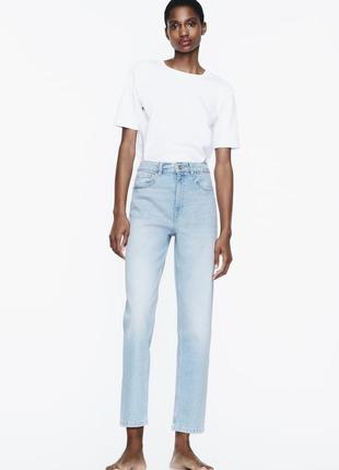 Джинси zara mom fit jeans