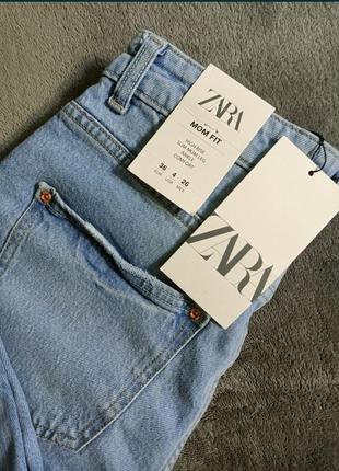 Джинси zara mom fit jeans3 фото