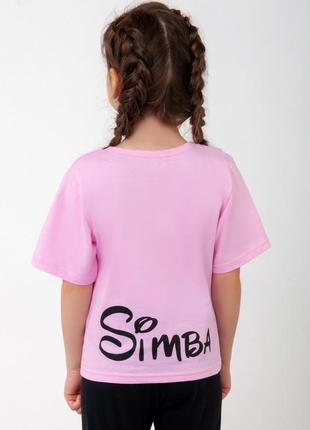 Стильная футболка для девочек десней, яркая сиреневая, ментоловая, желтая, розовая футболочка для девочки симба, единорожка9 фото