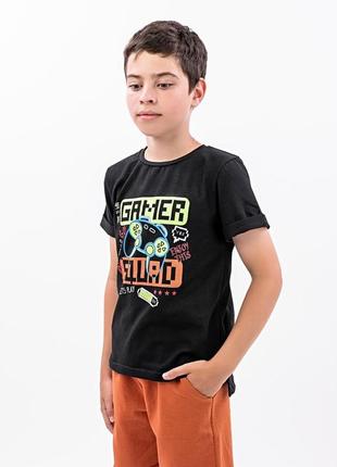 Костюм футболка и шорты для мальчиков, коричневый5 фото
