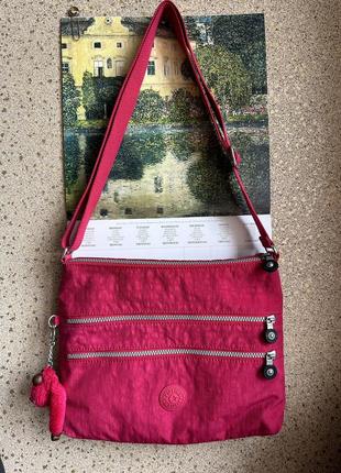 Kipling сумка на длинном ремне оригинал брелок3 фото