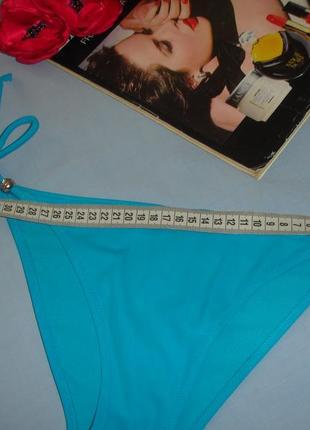 Низ от купальника раздельного трусики женские плавки размер 42-44 / 10 на завязках голубой3 фото