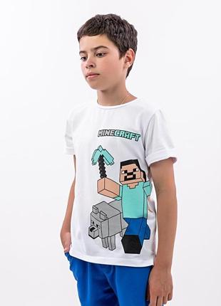 Костюм футболка и шорты для мальчиков, цвет электрик4 фото
