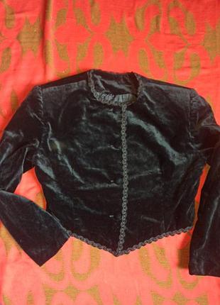 Пиджак винтаж бархат ручна робота